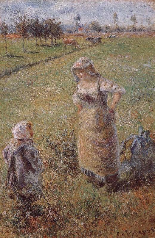 Camille Pissarro woman with children china oil painting image